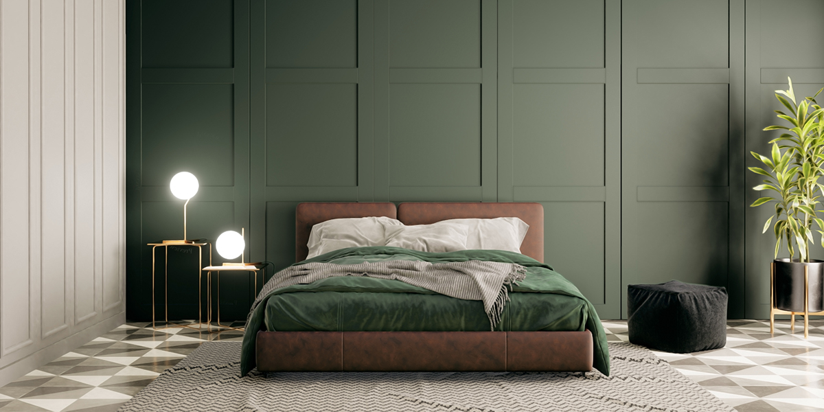 Tendenze arredamento 2026: verdi e blu profondi