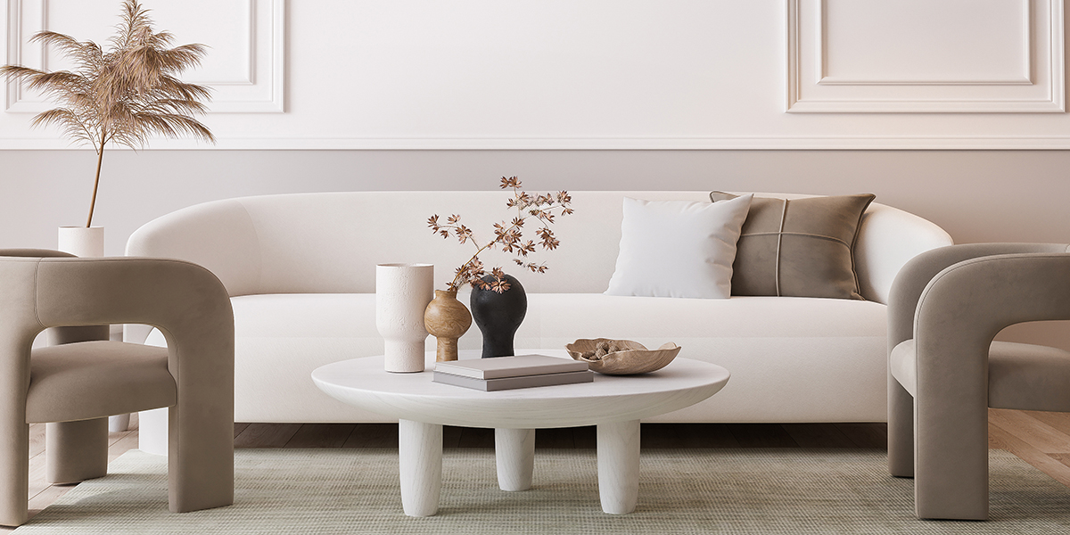 Tendenze arredamento 2026: Pantone cloud dancer